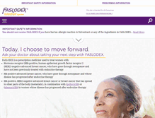 Tablet Screenshot of faslodex.com